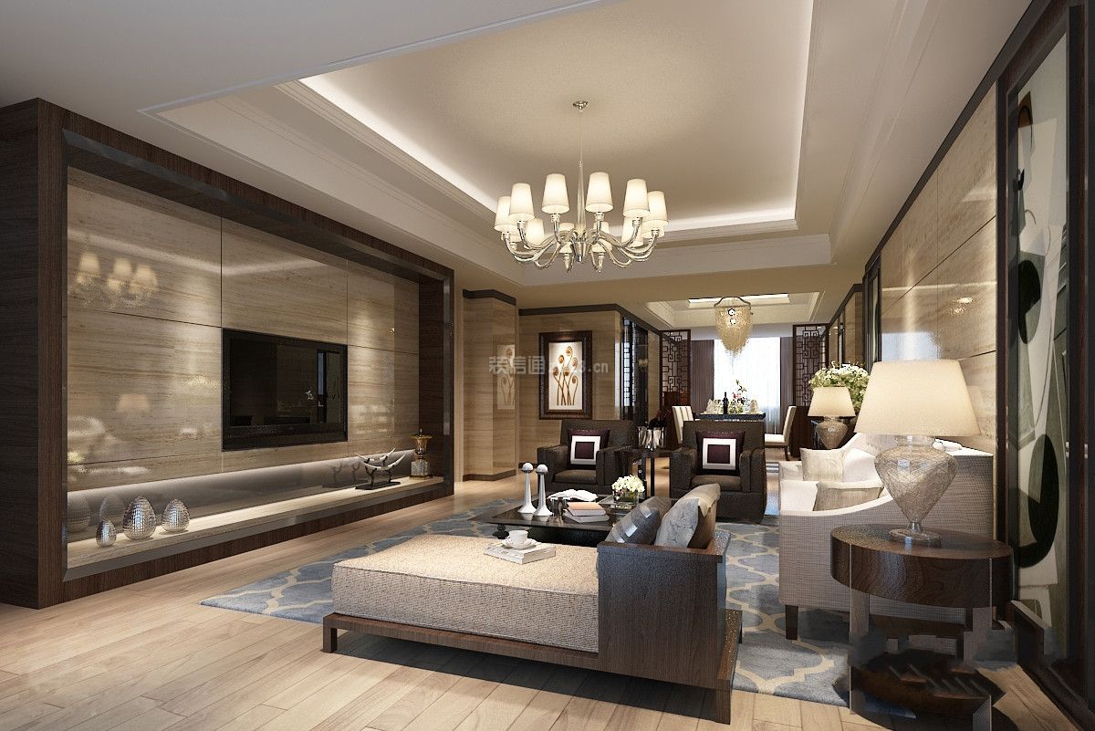 130平方米房子装修效果图 住宅室内装饰装修的优雅典范